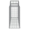 buede gabionkurve 14 stk. 200x50x80/100 cm galvaniseret jern