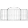 buede gabionkurve 20 stk. 200x50x80/100 cm galvaniseret jern