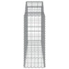 buede gabionkurve 15 stk. 200x50x100/120 cm galvaniseret jern