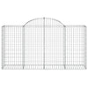 buede gabionkurve 20 stk. 200x50x100/120 cm galvaniseret jern