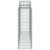 buede gabionkurve 11 stk. 200x50x120/140 cm galvaniseret jern