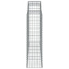 buede gabionkurve 10 stk. 200x50x140/160 cm galvaniseret jern