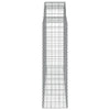 buede gabionkurve 11 stk. 200x50x140/160 cm galvaniseret jern