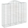 buede gabionkurve 11 stk. 200x50x160/180 cm galvaniseret jern
