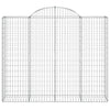 buede gabionkurve 11 stk. 200x50x160/180 cm galvaniseret jern