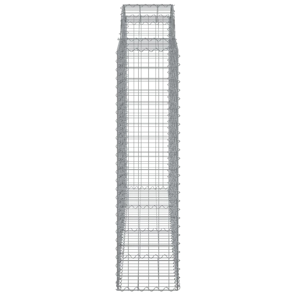 buede gabionkurve 11 stk. 200x50x160/180 cm galvaniseret jern