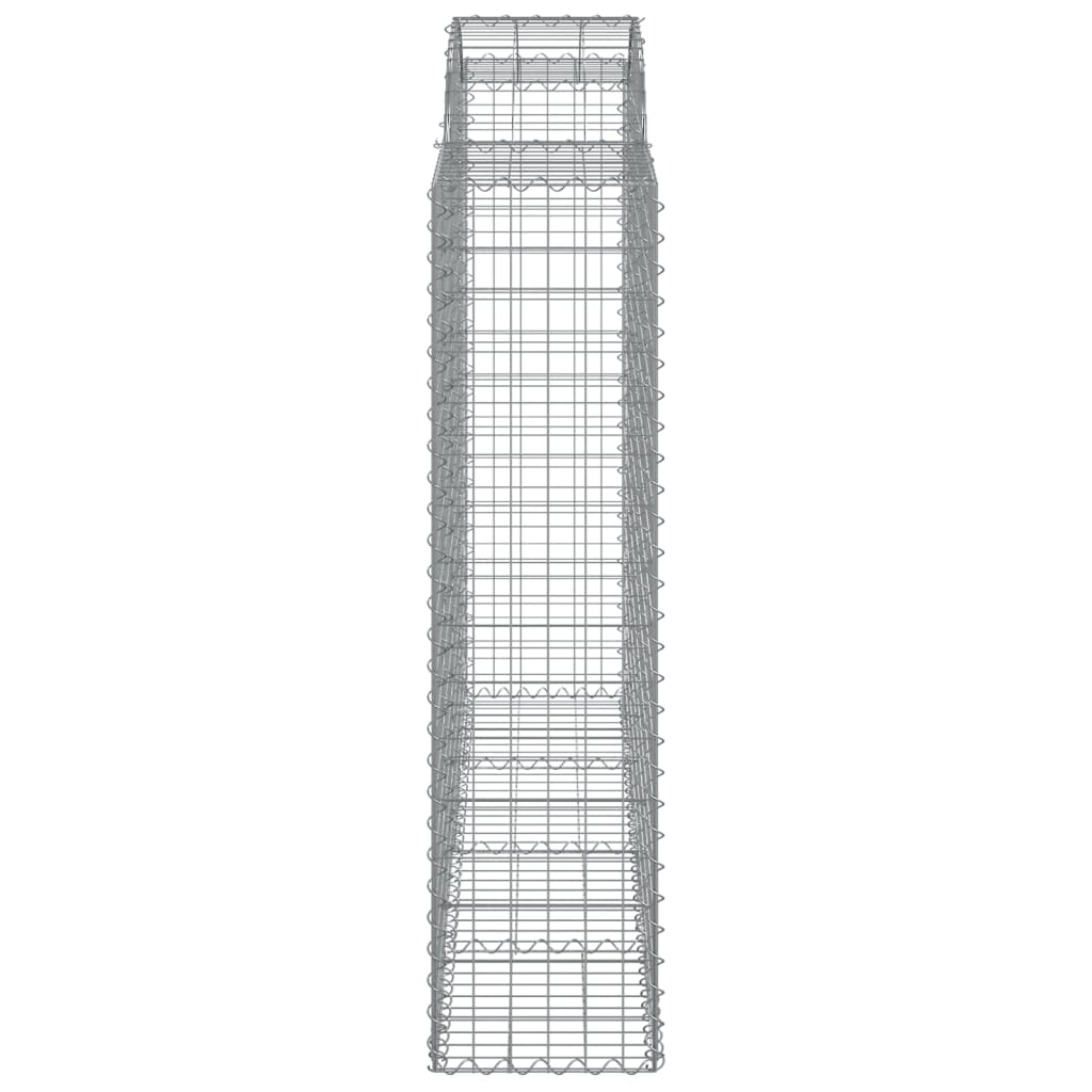 buede gabionkurve 20 stk. 200x50x160/180 cm galvaniseret jern