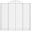buede gabionkurve 11 stk. 200x50x180/200 cm galvaniseret jern