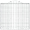 buede gabionkurve 13 stk. 200x50x180/200 cm galvaniseret jern