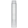 buede gabionkurve 8 stk. 200x50x200/220 cm galvaniseret jern
