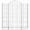 buede gabionkurve 11 stk. 200x50x200/220 cm galvaniseret jern