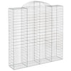 buede gabionkurve 13 stk. 200x50x200/220 cm galvaniseret jern