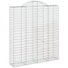 buede gabionkurve 10 stk. 200x50x220/240 cm galvaniseret jern