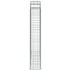 buede gabionkurve 11 stk. 200x50x220/240 cm galvaniseret jern