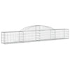 buede gabionkurve 2 stk. 300x30x40/60 cm galvaniseret jern