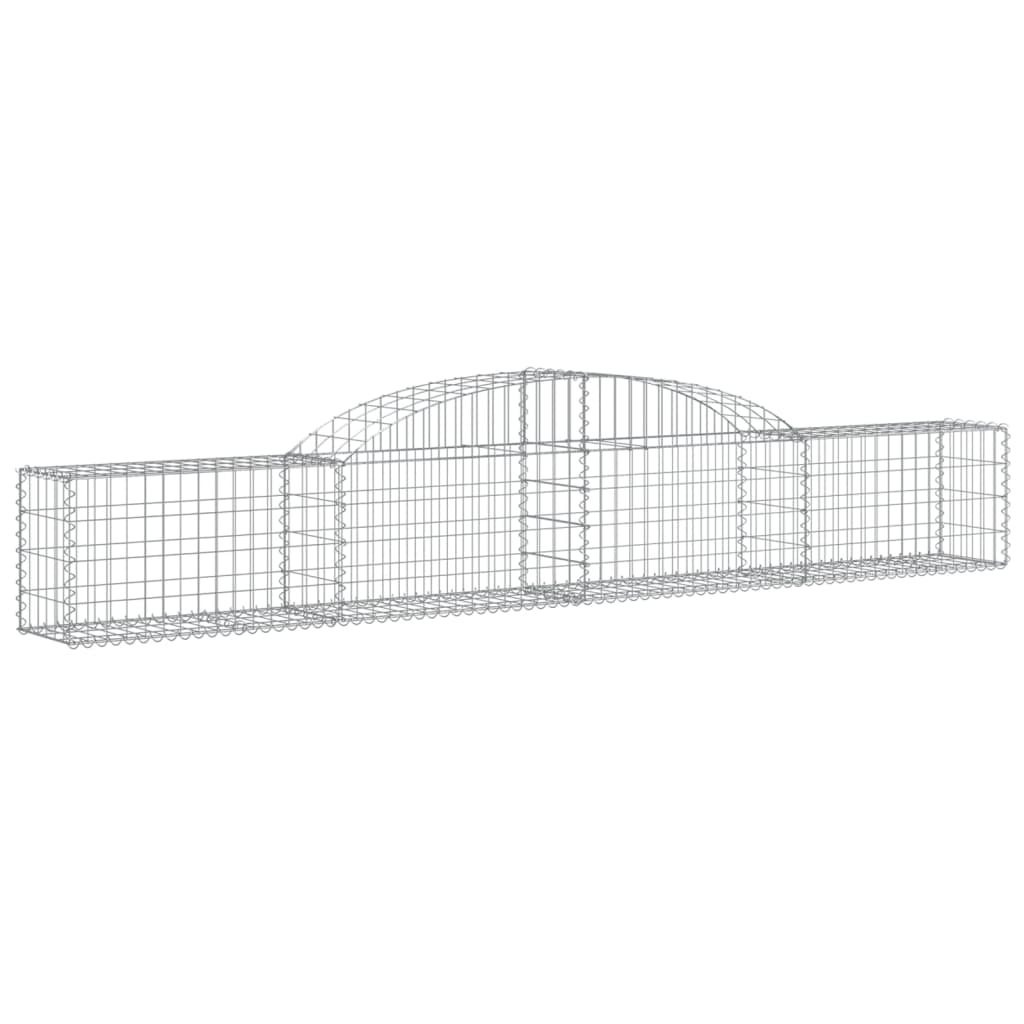 buede gabionkurve 10 stk. 300x30x40/60 cm galvaniseret jern