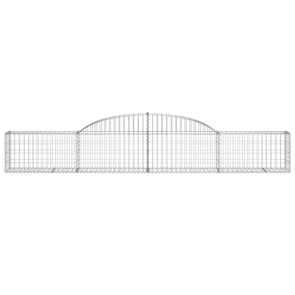 buede gabionkurve 10 stk. 300x30x40/60 cm galvaniseret jern