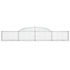 buede gabionkurve 10 stk. 300x30x40/60 cm galvaniseret jern