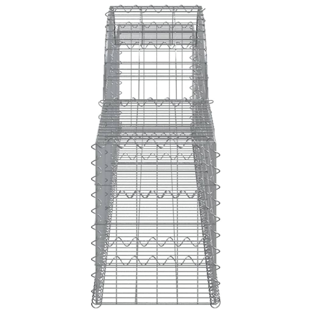 buede gabionkurve 10 stk. 300x30x40/60 cm galvaniseret jern
