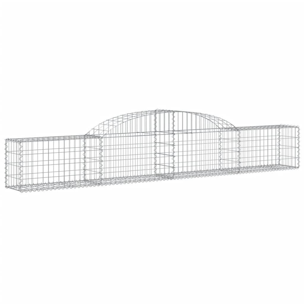 buede gabionkurve 13 stk. 300x30x40/60 cm galvaniseret jern