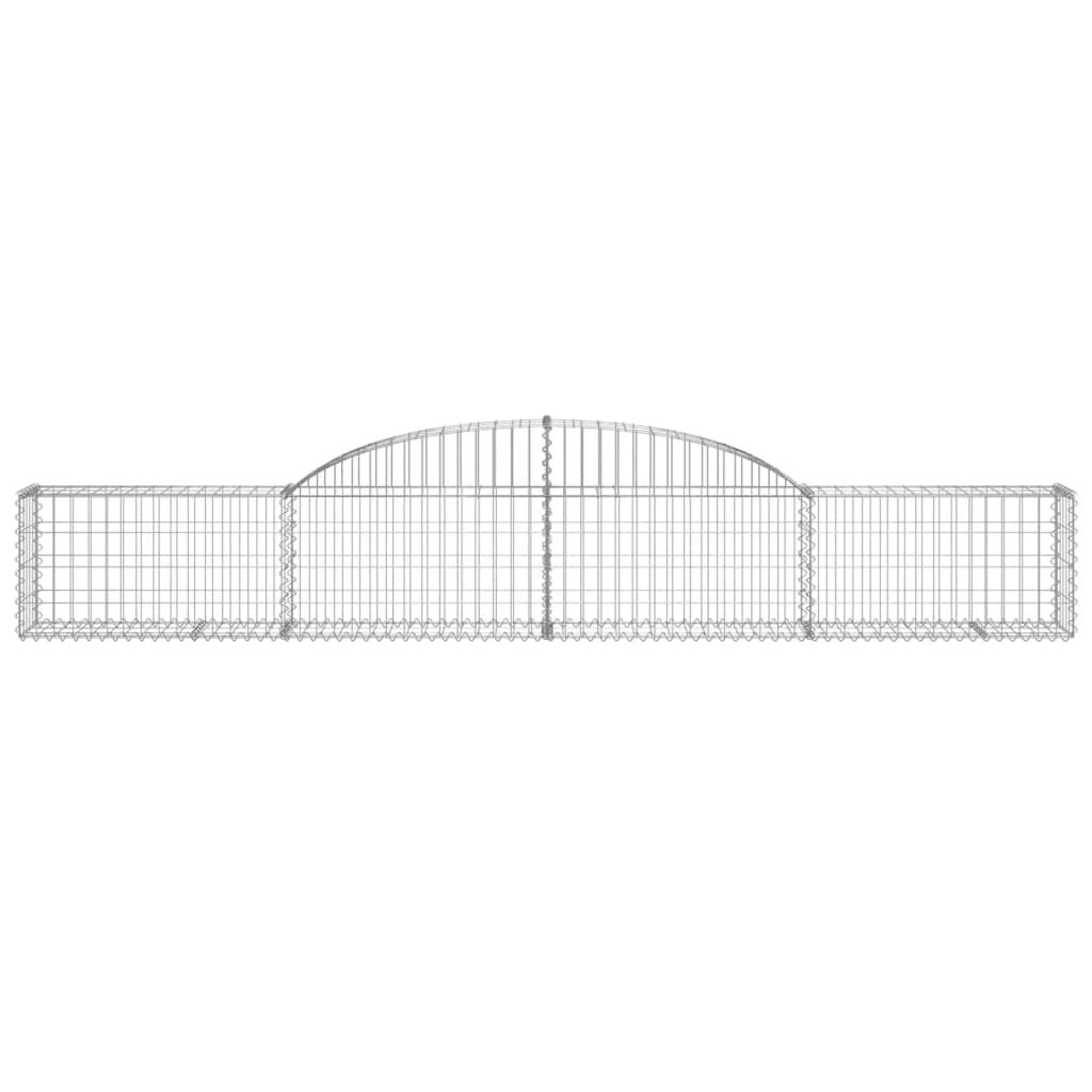 buede gabionkurve 13 stk. 300x30x40/60 cm galvaniseret jern