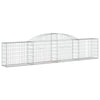 buede gabionkurve 10 stk. 300x30x60/80 cm galvaniseret jern