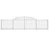 buede gabionkurve 10 stk. 300x30x60/80 cm galvaniseret jern