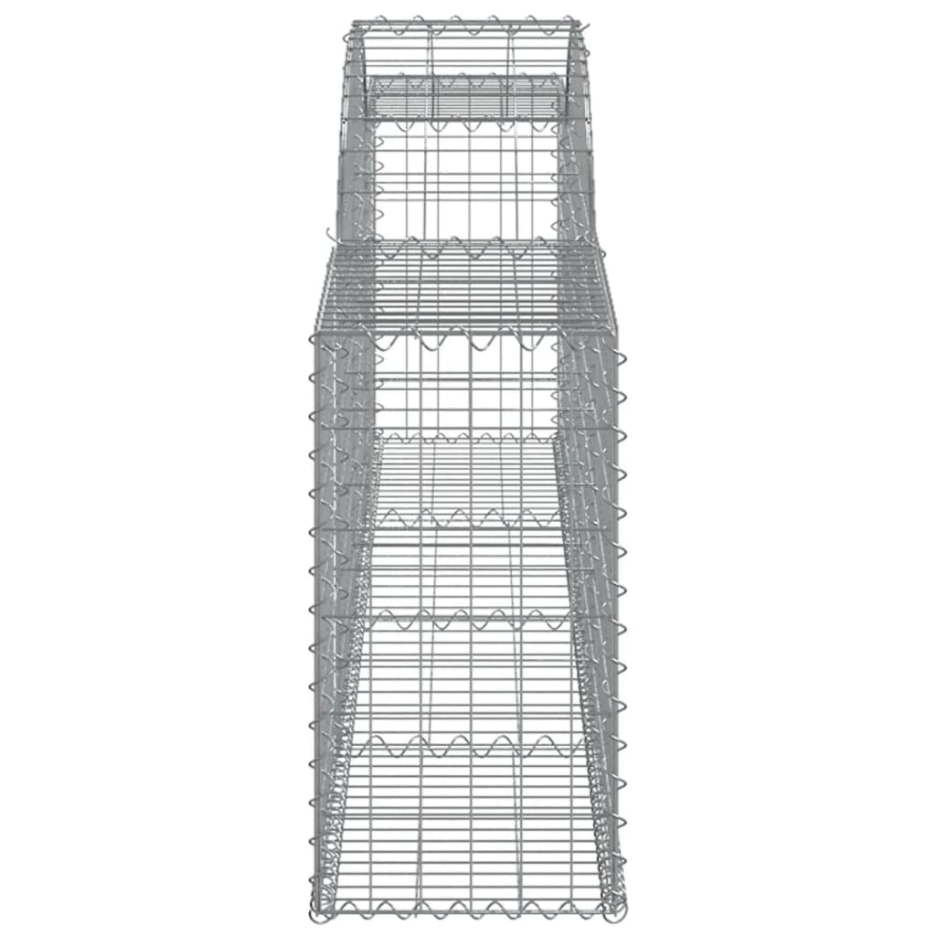 buede gabionkurve 10 stk. 300x30x60/80 cm galvaniseret jern