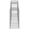 buede gabionkurve 10 stk. 300x30x60/80 cm galvaniseret jern