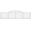 buede gabionkurve 12 stk. 300x30x60/80 cm galvaniseret jern