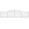 buede gabionkurve 13 stk. 300x30x60/80 cm galvaniseret jern