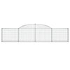 buede gabionkurve 20 stk. 300x30x60/80 cm galvaniseret jern