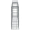 buede gabionkurve 9 stk. 300x30x80/100 cm galvaniseret jern