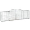 buede gabionkurve 10 stk. 300x30x80/100 cm galvaniseret jern