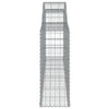 buede gabionkurve 10 stk. 300x30x80/100 cm galvaniseret jern