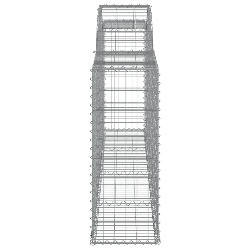 buede gabionkurve 11 stk. 300x30x80/100 cm galvaniseret jern