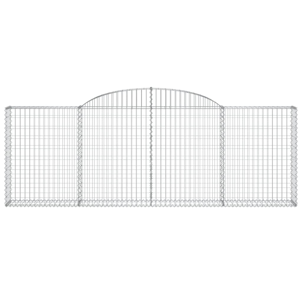 buede gabionkurve 10 stk. 300x30x100/120 cm galvaniseret jern
