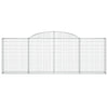 buede gabionkurve 10 stk. 300x30x100/120 cm galvaniseret jern