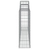 buede gabionkurve 10 stk. 300x30x100/120 cm galvaniseret jern