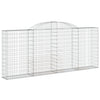 buede gabionkurve 10 stk. 300x30x120/140 cm galvaniseret jern