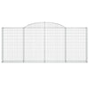 buede gabionkurve 10 stk. 300x30x120/140 cm galvaniseret jern