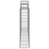 buede gabionkurve 10 stk. 300x30x120/140 cm galvaniseret jern