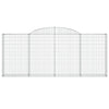 buede gabionkurve 11 stk. 300x30x120/140 cm galvaniseret jern