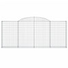 buede gabionkurve 12 stk. 300x30x120/140 cm galvaniseret jern