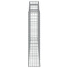 buede gabionkurve 2 stk. 300x30x140/160 cm galvaniseret jern