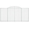 buede gabionkurve 10 stk. 300x30x140/160 cm galvaniseret jern