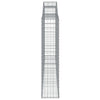 buede gabionkurve 10 stk. 300x30x140/160 cm galvaniseret jern