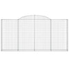 buede gabionkurve 13 stk. 300x30x140/160 cm galvaniseret jern