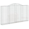 buede gabionkurve 8 stk. 300x30x160/180 cm galvaniseret jern