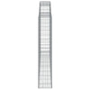 buede gabionkurve 8 stk. 300x30x160/180 cm galvaniseret jern